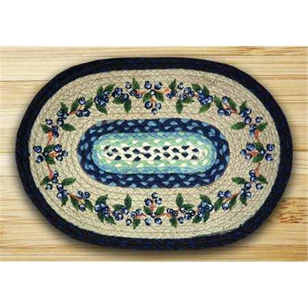 COOKINATOR Oval Shaped Placemat&#44; Blueberry Vine CO745155